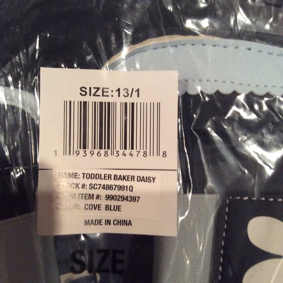 🎀Girls Snow Boots 13/1 Blue/Powder Blue Flower🎀 - Picture 3 of 4